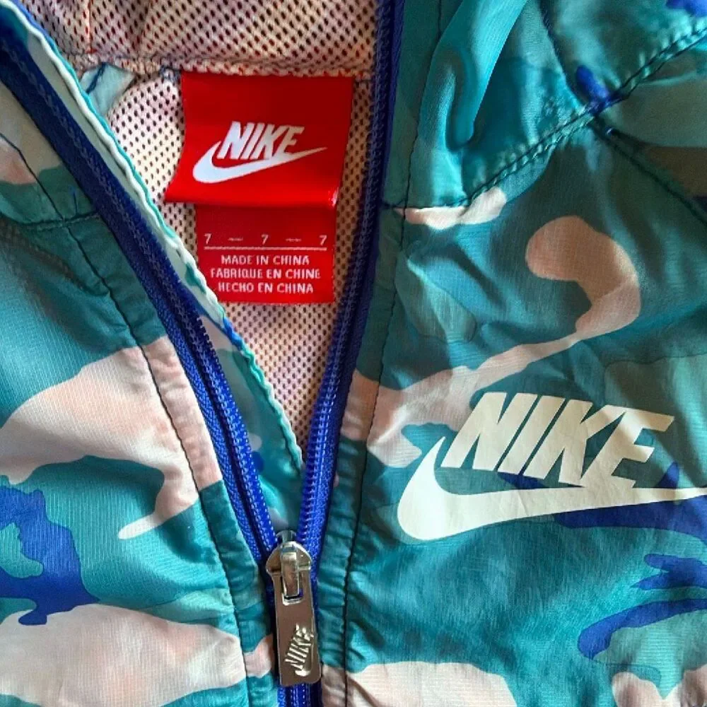 Nike Youth Windbreaker Jacket Sz 7